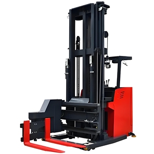 3-way Electric Pallet Stacker Stand-up <strong>Operation</strong>/ride-on <strong>Operation</strong> Forklift With 180 Degree Rotation Side <strong>Shift</strong> Forks - Product Image 3