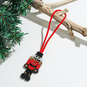 בוהמיאן חג החרוזים תיק קמעות זנגביל איש גרב חייל שלג איילים איילים נשים 'זרעים עבודת יד חרוז חג - Product Image 6