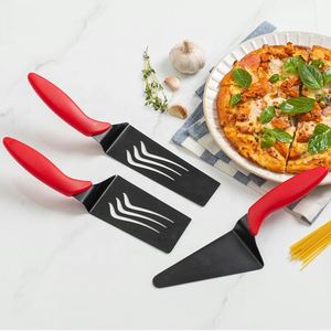 Ensemble de 3 spatules de cuisson en acier inoxydable et pelle à pizza antiadhésive pour grillades - Product Image 2
