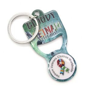 Porte-clés jeton de libération pour chariot de courses, conception personnalisée, impression CMJN, pour le marché européen, avec jeton de 1 EURO - Product Image 6