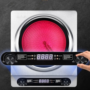 Newly Launched 3500W Double-knob Induction <strong>Cooker</strong>, Concave Surface, Five-level Adjustment, <strong>Timer</strong> and Temperature Setting - Product Image 2