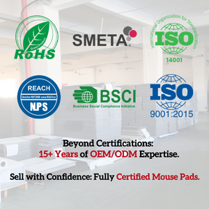 Regalos Promocionales, Alfombrilla de Ratón Redonda de Mármol Rosa y Morado con Forma Personalizada, Alfombrilla de Ratón Circular Irregular Personalizada con Base de Goma - Product Image 3