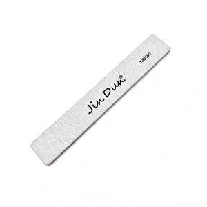 Rectangle Square Customized Zebra Double Side Gray Nail File 80/80 Emery Board Professional Nail Salon Use with Custom Logo