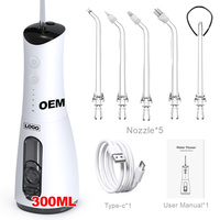 Hydropulseur Électrique Portable Professionnel Sans Fil pour Nettoyage Dentaire et Irrigation Buccale