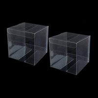 Boîte de présentation carrée transparente PET PVC de qualité alimentaire en plastique doux cadeau de boîte de souvenir de mariage