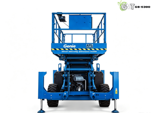 Plataforma elevadora de tijera todoterreno Genie <span class=keywords><strong>GS</strong></span> <span class=keywords><strong>5390</strong></span> usada, 4x4, diésel, autopropulsada, con bomba y motor de origen estadounidense. - Product Image 4