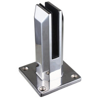 Offre Spéciale Bas Prix Stock 304 2205 de Balcon En Verre sans cadre Balustrade En Verre Montée Sur le Côté Robinet
