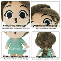 Poupée en peluche de caractère mignon personnalisé de haute qualité personnalisé votre mascotte d'entreprise en réalité peluches quantité minimale de commande bas peluche en peluche personnalisée