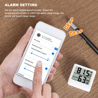 Smart senza fili Bluetooth digitale igrometro termometro materiale plastico per la casa interna vivaio termometri domestici