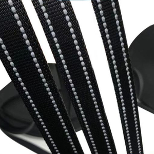 3/8 inch màu đen huỳnh quang phản quang Nylon <span class=keywords><strong>Webbing</strong></span> đông đúc tráng cho tăng cường khả năng hiển thị - Product Image 2