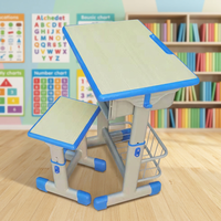 Vente directe d'usine, bureau d'étude réglable pour les élèves, bureau et chaise pour l'apprentissage en classe pour les enfants