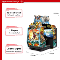Machine de jeu d'arcade de tir Monster Eye 3 Metal avec simulateur VR, pistolet électrique et écran LCD 49 pouces