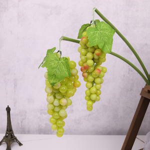 Bouquet de raisins artificiels violets et verts pour Halloween et Pâques, guirlande de fruits en plastique pour arbre, décoration suspendue pour cour, fleurs et fruits en soie - Product Image 2