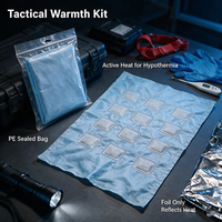 Couverture auto-chauffante, meilleure que les couvertures Mylar de survie classiques, 12 panneaux, chaleur améliorée pour la pêche, les situations d'urgence par temps froid