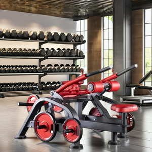 Máquina de entrenamiento de fuerza de alto estándar estilo martillo, con doble función de press de pecho y <span class=keywords><strong>pull</strong></span>-<span class=keywords><strong>down</strong></span> de látigo, para uso comercial en gimnasios. - Product Image 5