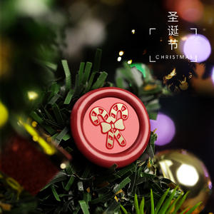 Mini tampon en cuivre de Noël 1,5 cm, design mignon pour la décoration de journaux et d'enveloppes, cadeau - Product Image 4