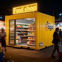 Kommerzieller Outdoor-Verkaufsstand in Lila-Weiß für Kaffeehäuser, Milchtee-Läden, Internet-Promi-Geschäfte im Container-Stil Bar