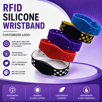 Bracelet NFC personnalisé étanche 125KHz 13.56Mhz pour piscine, contrôle d'accès, événements, festivals, bracelet en silicone