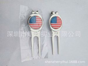 เครื่องหมายลูกกอล์ฟอเนกประสงค์โลหะผสมสังกะสีสีเขียว USA 823 Usa Mairun - Product Image 4