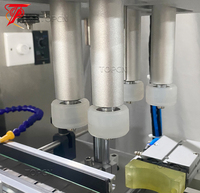 Machine de remplissage et de bouchage automatique de liquides pour bouteilles rondes en plastique, à pompe magnétique numérique de bureau, pour jus et huile