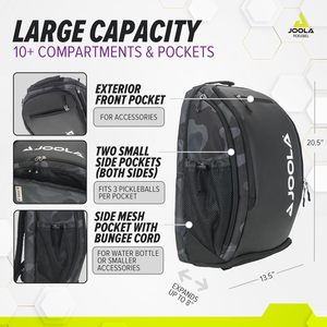 Free Sample <b>Small</b> Pickleball Backpack <b>Men</b> Pickleball Paddle <b>Shoulder</b> Tote <b>Bag</b> with Paddle Pocket and Water Bottle Holder - Product Image 5