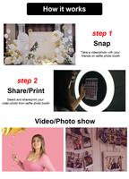 Photomaton portable pour iPad, livraison rapide depuis un entrepôt aux États-Unis, idéal pour les mariages, les événements et les selfies amusants