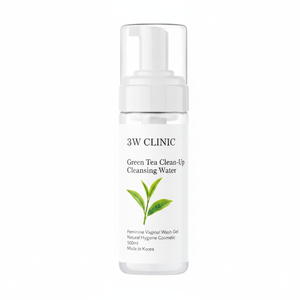 Gel lavant vaginal féminin au thé vert 3W CLINIC OBM fabriqué en Corée, 500 ml, cosmétique d'hygiène naturelle pour femmes, cosmétiques coréens - Product Image 2