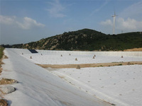 Geotextil no tejido de polipropileno y poliéster de 150g, 200gsm, 300gsm, PP, PET para construcción de carreteras.