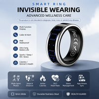2026 Muslimischer Smart Ring mit KI, Stahl-LED-Display, Gebetszähler, Zikr-Gesundheitstracker, Schlafüberwachung, Multimodale Interaktion, IP68 Wasserdicht, HRV