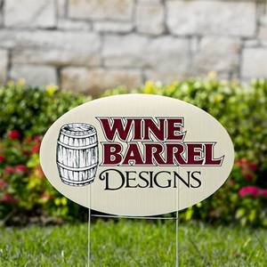 Letreros de Jardín de Plástico PP Corrugado Ovalados para Exteriores, Personalizados con Logotipo de Fábrica, Económicos y de Buena Calidad - Product Image 2