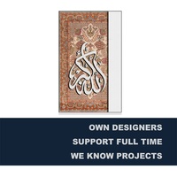 Panneaux muraux personnalisés, art islamique multicouche en 3D, peinture provenant d'un fournisseur d'œuvres d'art pour projet hôtelier
