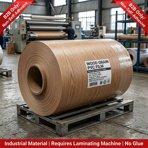 <span class=keywords><strong>Film</strong></span> vinyle décoratif en PVC à grain de bois gaufré pour machine de pressage à membrane, laminage de panneaux de porte de placard en MDF, meubles - Product Image 1