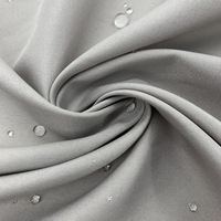 100% Polyester pêche cuir tissé ponçage tissu large-étroit Beige sergé teint pour Textiles de maison manteaux pantalons de plage tapis de pique-nique