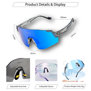 <span class=keywords><strong>Gafas</strong></span> de Ciclismo de Moda con Marco TR90 NUEVAS de 2025, Protección UV400 <span class=keywords><strong>para</strong></span> Interiores, <span class=keywords><strong>Gafas</strong></span> de Sol de <span class=keywords><strong>Montaña</strong></span> <span class=keywords><strong>para</strong></span> Bicicleta, <span class=keywords><strong>Gafas</strong></span> Deportivas Fotocromáticas <span class=keywords><strong>para</strong></span> Bicicleta - Product Image 4
