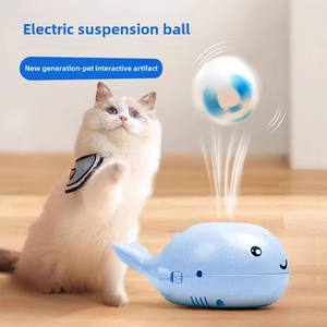 Elektrisches Schwimmendes Katzenspielzeug in Walfischform, Selbstbeschäftigung, Intelligenzfördernd und Energieverbrauchend, Haustierbedarf - Product Image 2