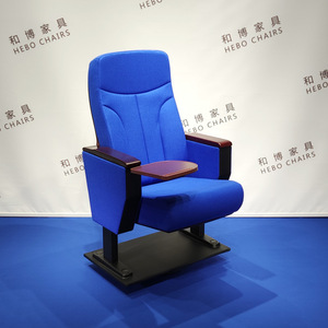 เก้าอี้โรงละครมานวาเอ็กซ์โป รุ่น HB670 สีฟ้าอะซิด พร้อมที่วางแขน สำหรับหอประชุมและห้องบรรยาย - Product Image 1