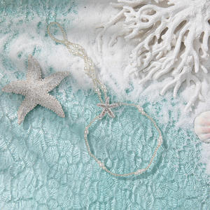 Cheville en forme d'étoile avec perles d'imitation, plaqué argent, style bohème, bijoux de fête pour femme 2024 - Product Image 3