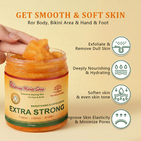 Savon exfoliant professionnel OEM pour salon, à l'acide kojique, au glutathion et à l'arbutine, 2 en 1, blanchissant et exfoliant pour le corps, adapté aux peaux sensibles