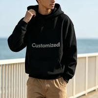 Sweat-shirt oversize avec logo brodé OEM, streetwear, sweats-shirts unis, impression par transfert DTF
