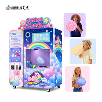 Nouvelle Arrivée Machine à Barbe à Papa Commerciale Intelligente Automatique en Libre-Service ODM pour Boulangerie, Fonctionnant à Monnayeur