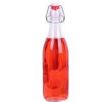 Bouteilles en verre rondes transparentes de brassage de fermentation de 16 oz 500ml avec couvercle pivotant