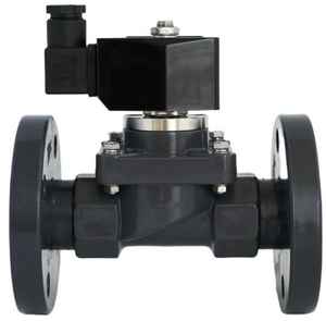 صمام ملف لولبي من كلوريد متعدد الفينيل من كلوريد الفينيل, صمام ملف لولبي من الكلوريد متعدد الفينيل المقاوم للتآكل بنسبة 1/2 بوصة 220 فولت ، صمام الملف اللولبي لمقبس المياه البحرية - Product Image 2