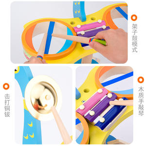 2026 Nuevo Tambor de Madera para Niños, Instrumento Musical, Juego Educativo Temprano, Juguetes de Aprendizaje Musical para Niños - Product Image 6
