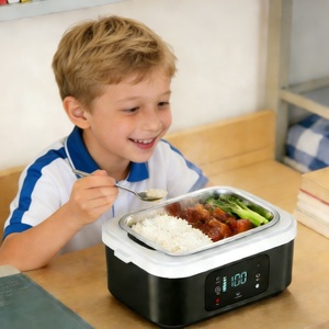 Boîtes à lunch électriques multifonctionnelles avec fonction minuterie, affichage numérique LED, certifiées CE, chauffage rapide, pour les étudiants - Product Image 1