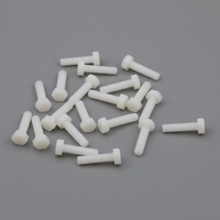 Vis à tête hexagonale en plastique usinées CNC de haute précision, en nylon PA66/POM/PTFE, fixations durables, tailles personnalisées, fourniture directe usine