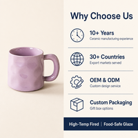 Mug Keramik Buatan Tangan Artisan, Finishing Mengkilap, Logo Custom, Aman untuk Microwave dan Mesin Cuci Piring, Kemasan Kotak Putih, Grosir, Hadiah untuk Kafe