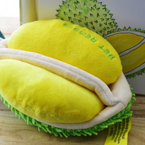 2024 ขายส่งที่กําหนดเองแท็กทุเรียนผลไม้สัตว์เลี้ยงตุ๊กตาลูกสุนัขอุปกรณ์เสริม Chewers สุนัขกัดซ่อนและป่วยของเล่น - Product Image 2