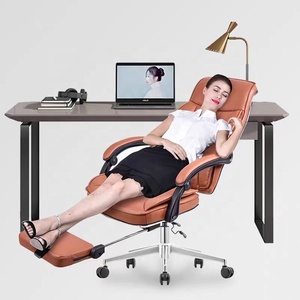 Silla de oficina ejecutiva <span class=keywords><strong>Siesta</strong></span> Zero Gravity al por mayor con reposacabezas ajustable, silla elevadora de cuero PU fabricada en China - Product Image 6