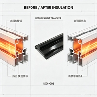 Tira de Rotura Térmica al por Mayor, Aislamiento de Poliamida PA66 para Puertas y Ventanas de Aluminio, Fábrica en China, Calidad Aprobada por TUV