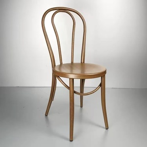 Commercio all'ingrosso del ristorante Cafe personalizzato cuscino di seduta di colore del legno all'aperto impilato <span class=keywords><strong>ferro</strong></span> <span class=keywords><strong>Thonet</strong></span> sedia per la cerimonia del giardino di nozze sedia - Product Image 6